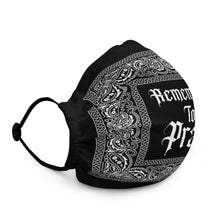 Remember To Pray Face Mask - Black Paisley