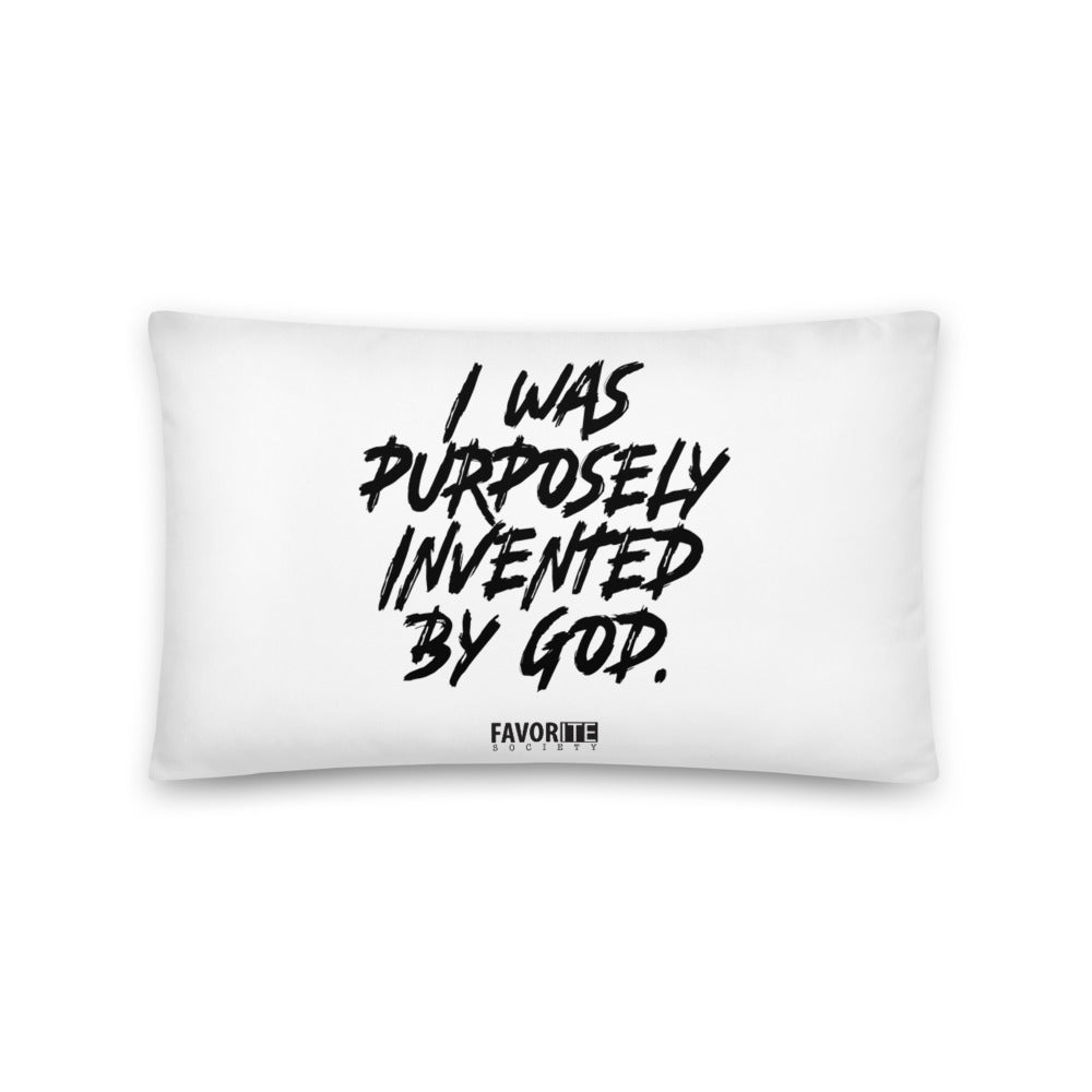 Purposely Invented Pillow White Favorite Society