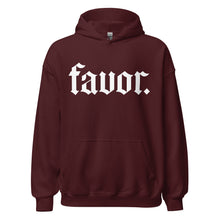 Declaration of Favor Hoodie (White Print)