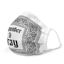 Remember To Pray Face Mask - White Paisley