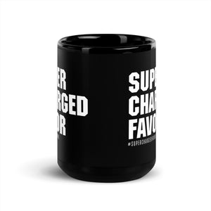 #SuperChargedFavor Black Mug