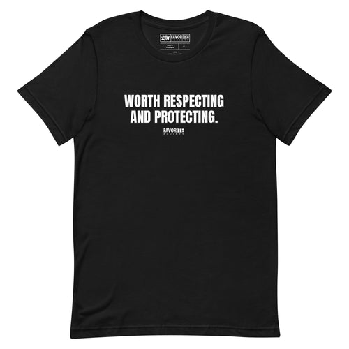 Worth Respecting And Protecting - Black T-Shirt #WRAP